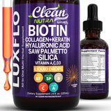 Clean Nutraceuticals LuxFlo frontal del envase, claridad de ingredientes