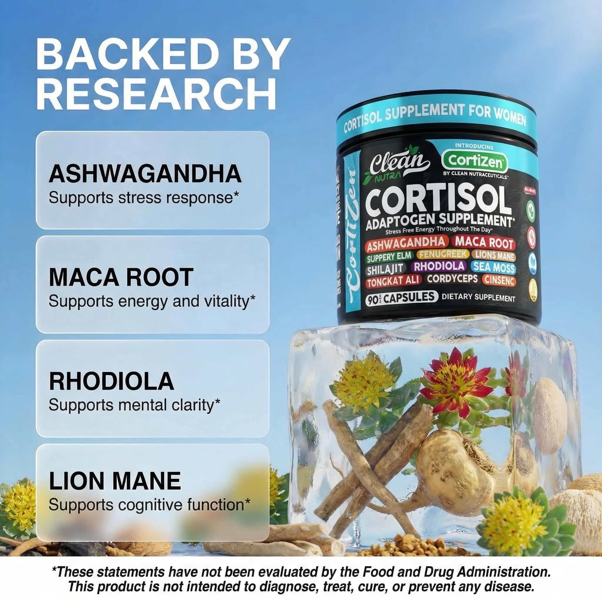 Clean Nutraceuticals mano sosteniendo cápsulas muestra facilidad de uso