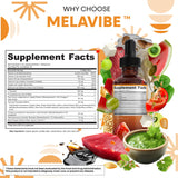 Clean Nutraceuticals MelaVibe gotas vertidas en batido para consumo nutritivo