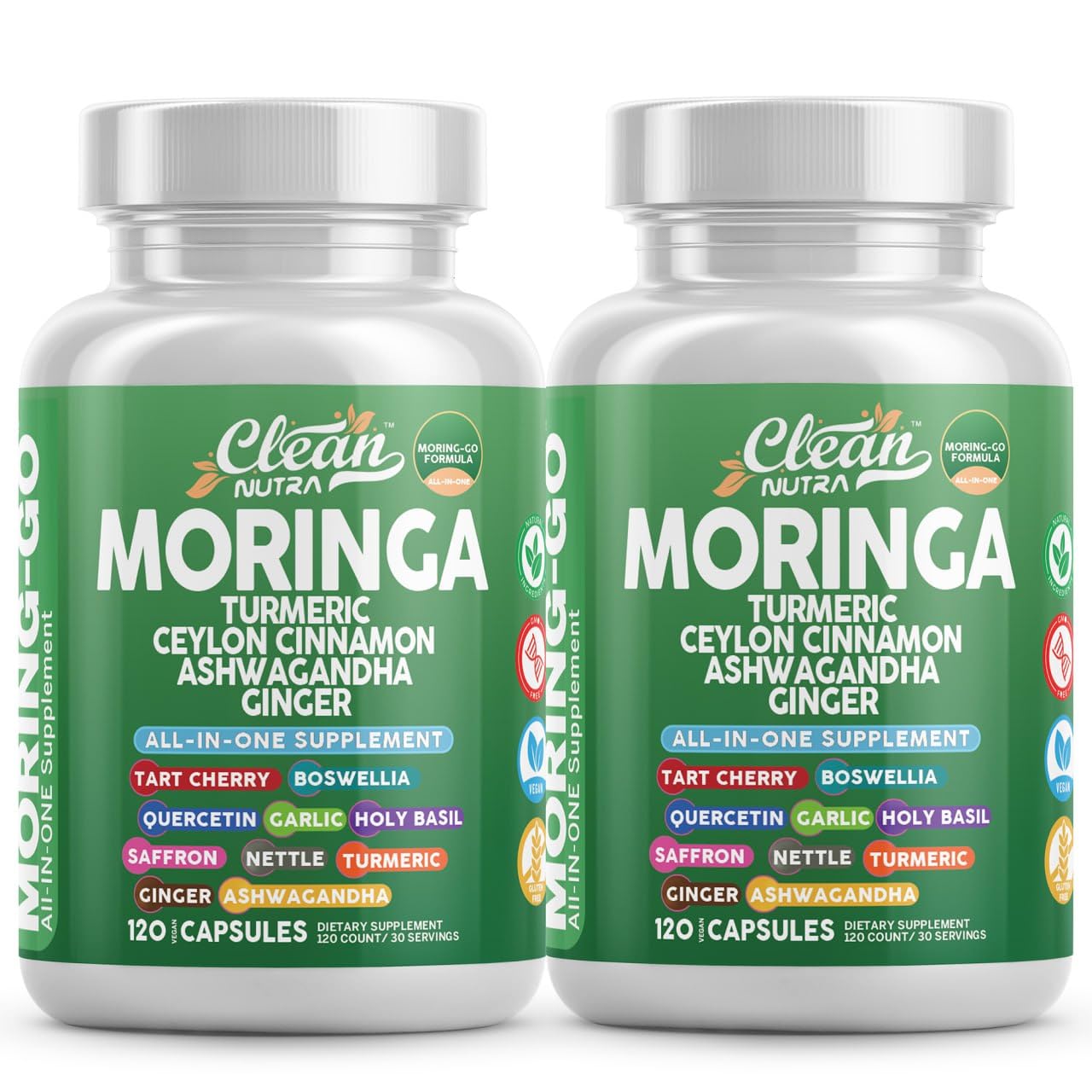 Clean Nutraceuticals frasco frontal muestra composición y conveniencia