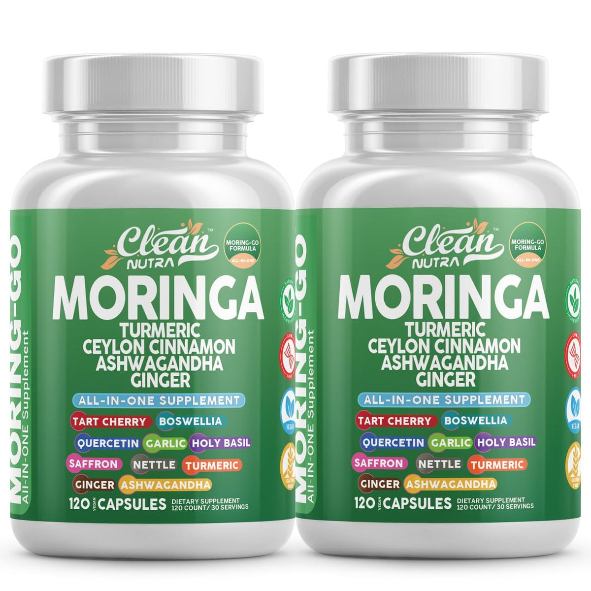 Clean Nutraceuticals frasco frontal muestra composición y conveniencia