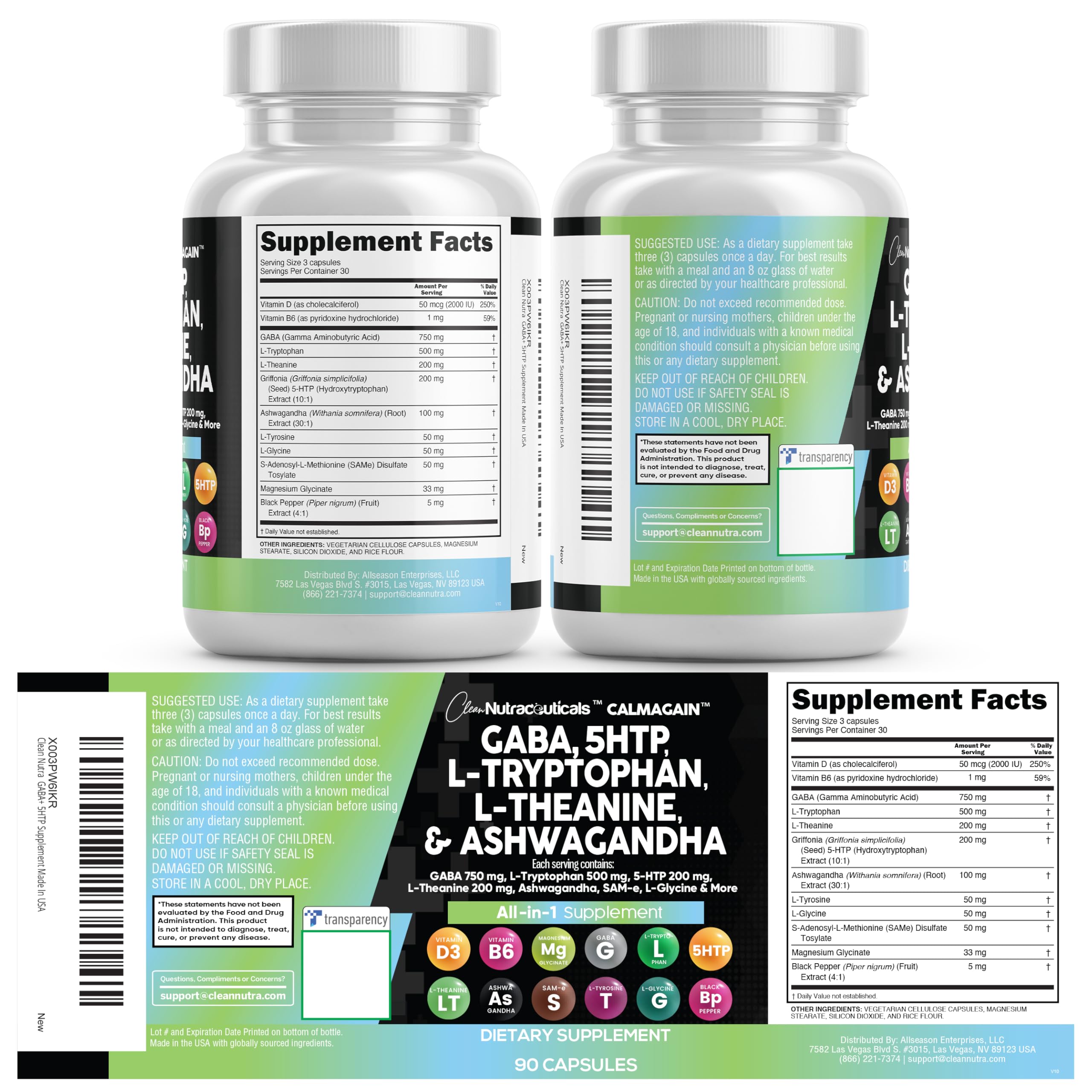 Clean Nutraceuticals pack de dos frascos para suministro a largo plazo