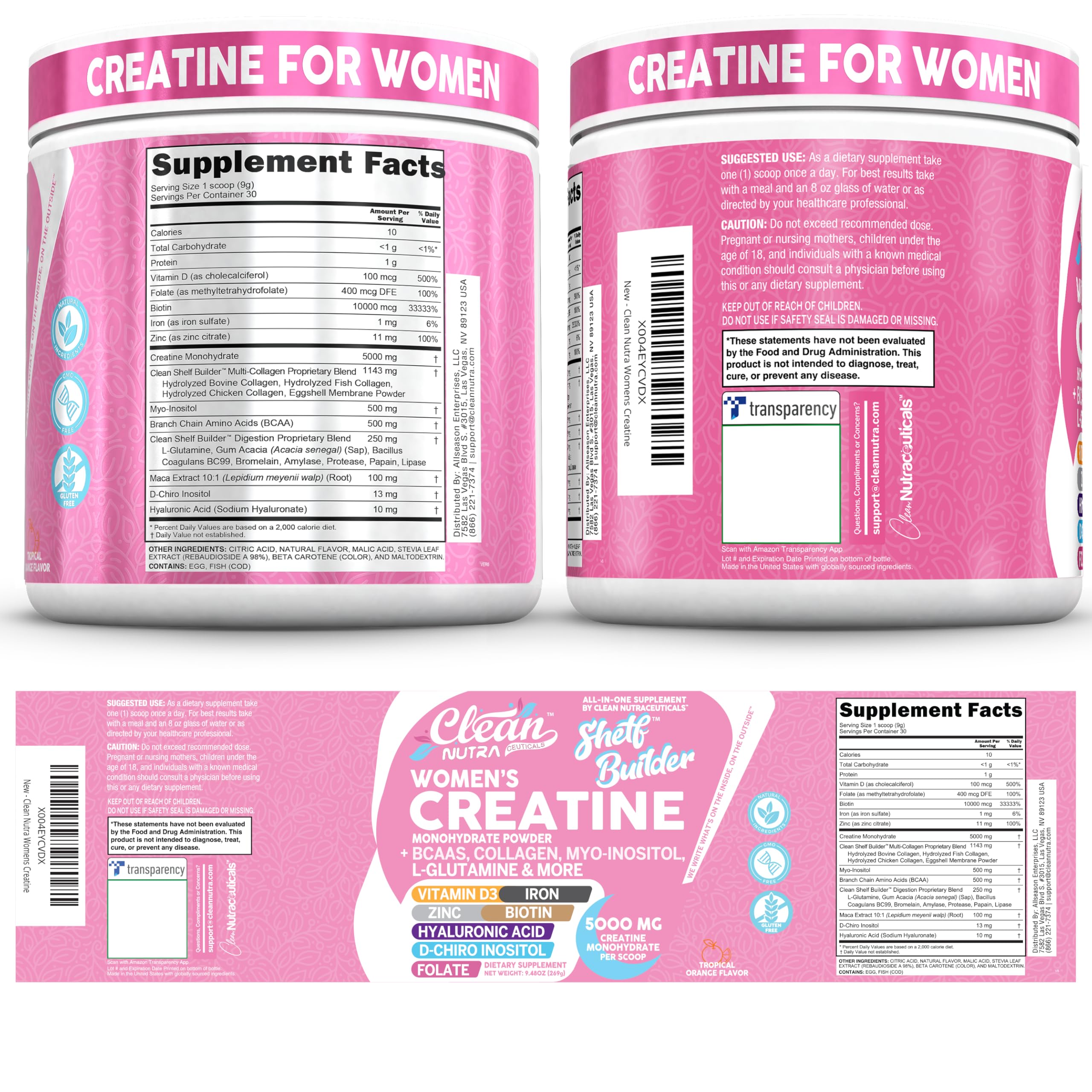 Clean Nutraceuticals bebida preparada en vaso lista para consumir
