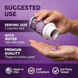 Clean Nutraceuticals cápsulas junto a regla para comparación de tamaño