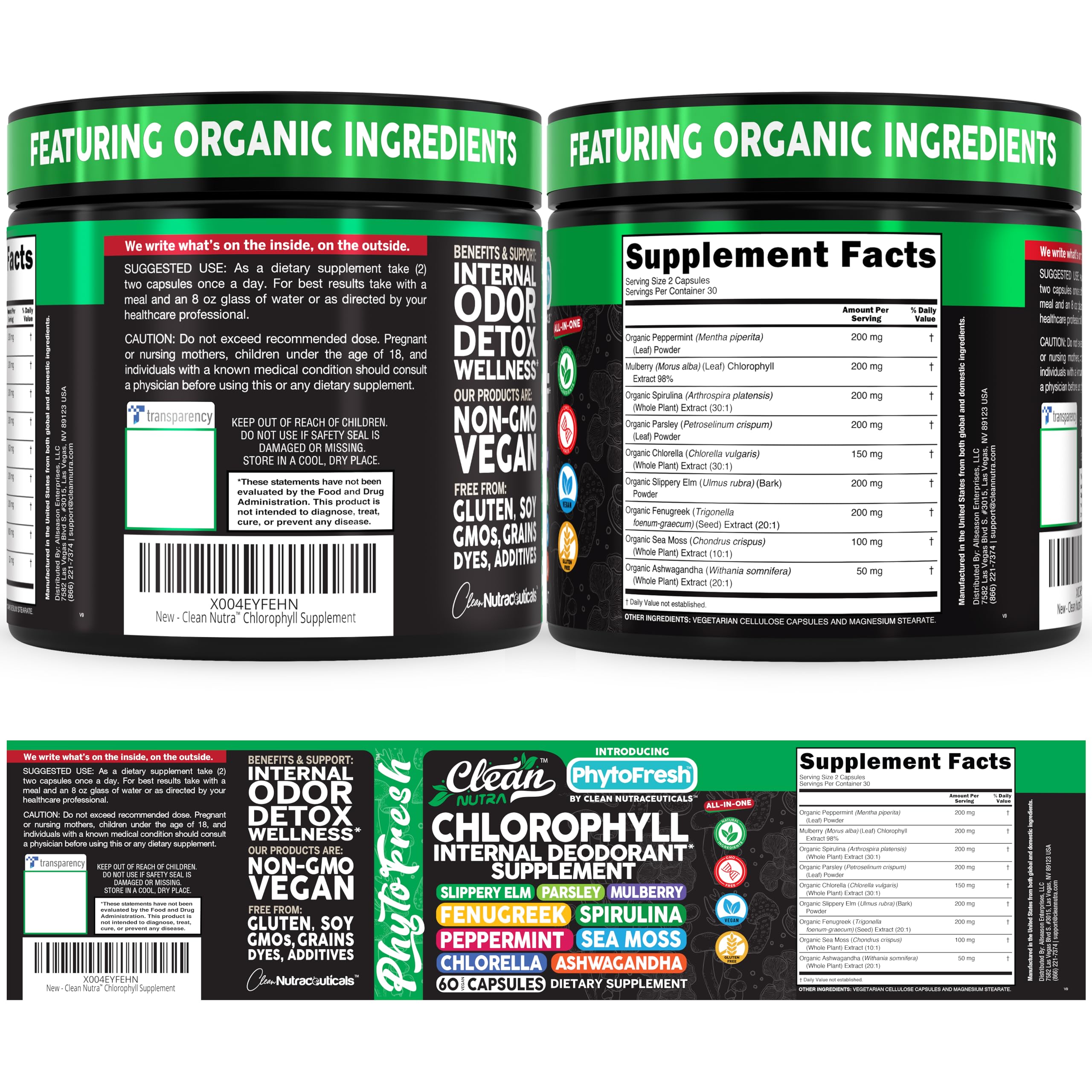 Clean Nutraceuticals close-up de sea moss destacando su riqueza mineral