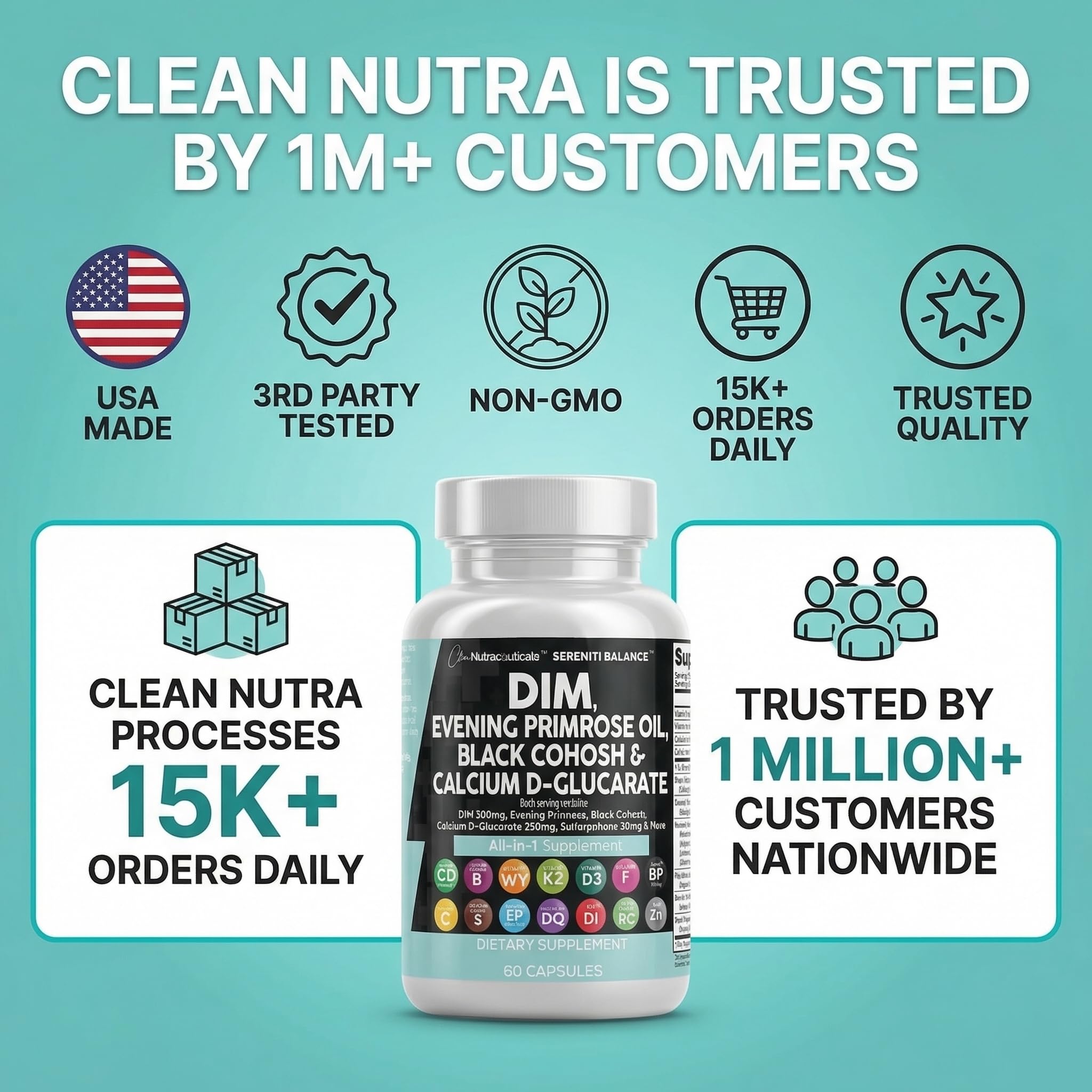 Clean Nutraceuticals cerca de flores de onagra y semillas de linaza, enfatiza origen vegetal