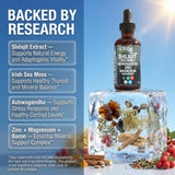 Clean Nutraceuticals gota líquida en primer plano resaltando textura y absorción