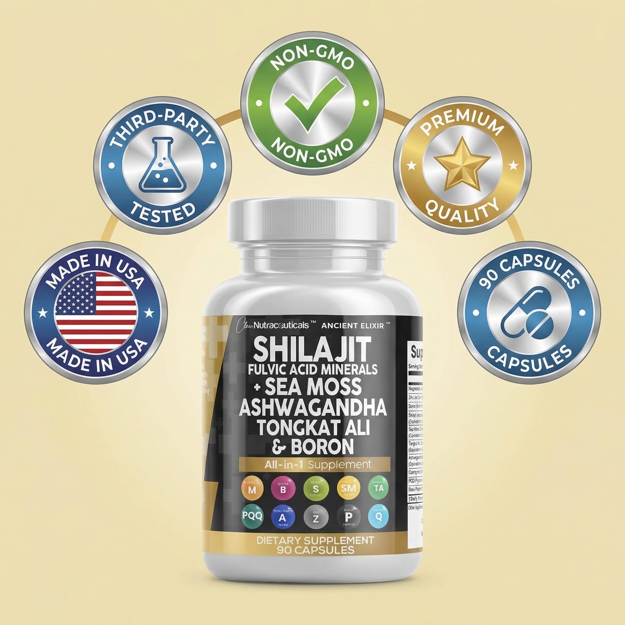Cápsula abierta revelando polvo fino interno que sintetiza los extractos de Clean Nutraceuticals