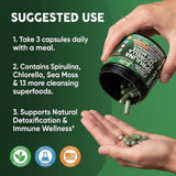 Clean Nutraceuticals polvo de spirulina y chlorella, aporte nutricional vegetal