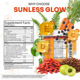 Clean Nutraceuticals comparación de tamaño de la gominola y escala