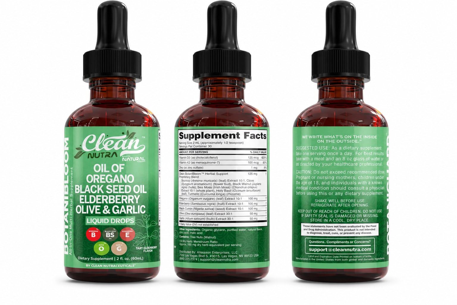 Clean Nutraceuticals botella en mano para comparar tamaño y portabilidad
