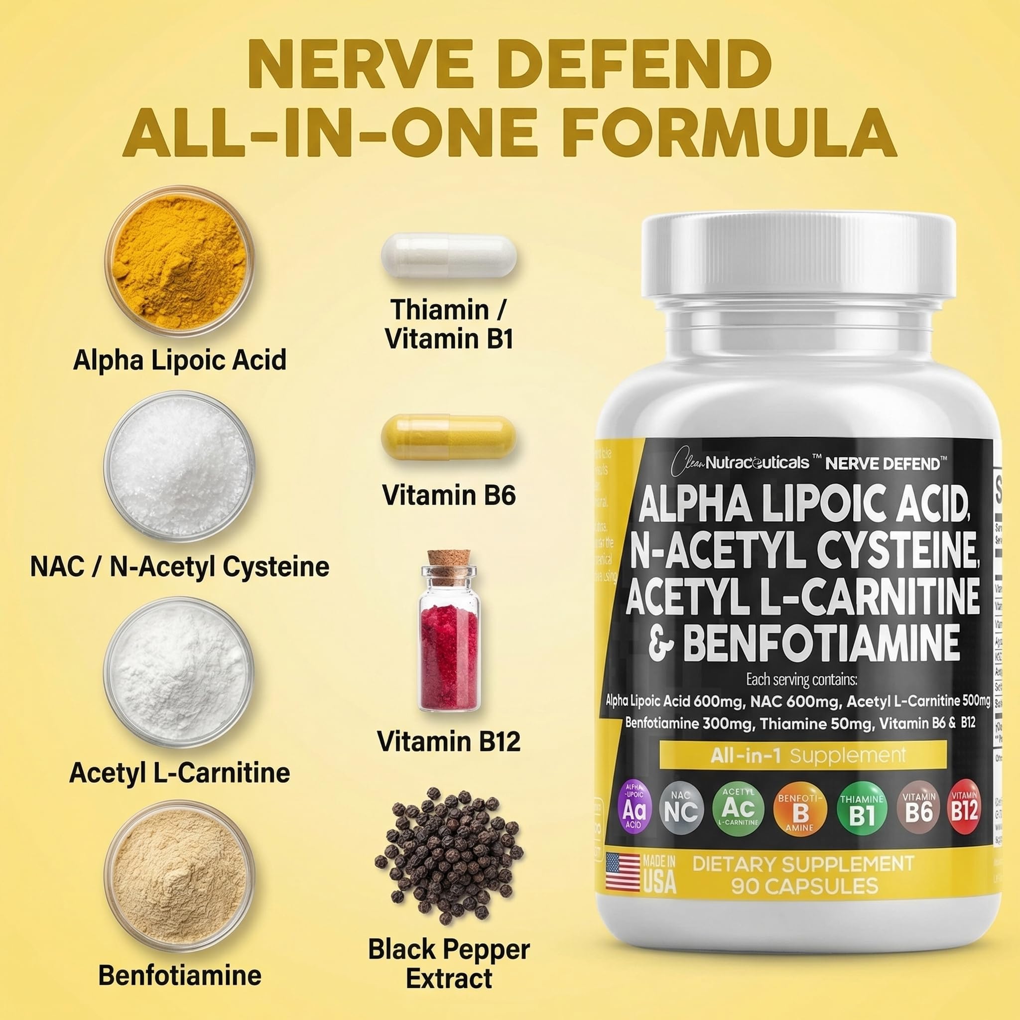 Clean Nutraceuticals primer plano de la textura de la cápsula para detalle