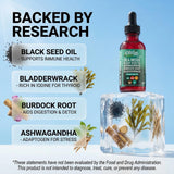 Clean Nutraceuticals gotas en cuchara mostrando textura y mezcla rápida