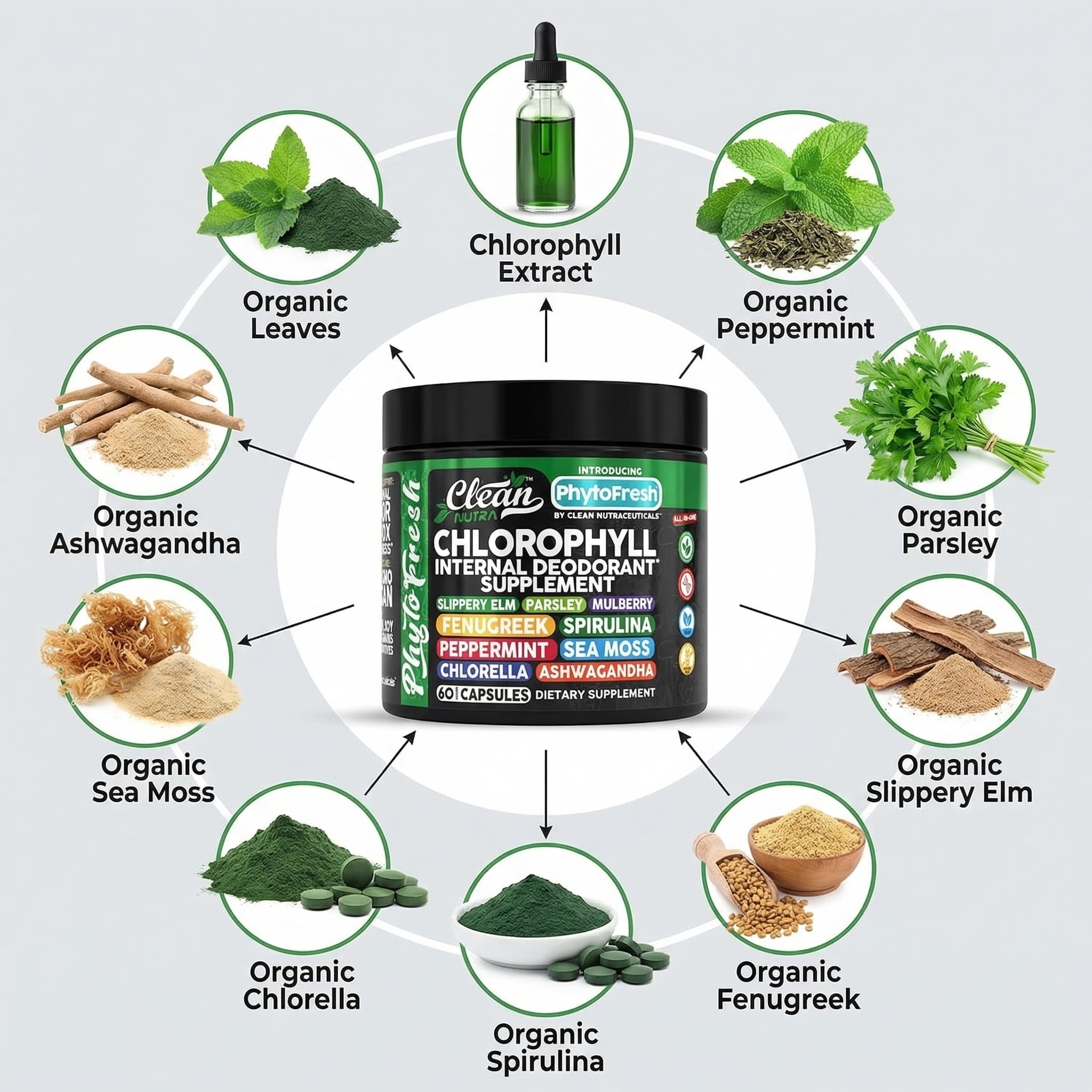 Clean Nutraceuticals persona tomando cápsulas por la mañana para energía