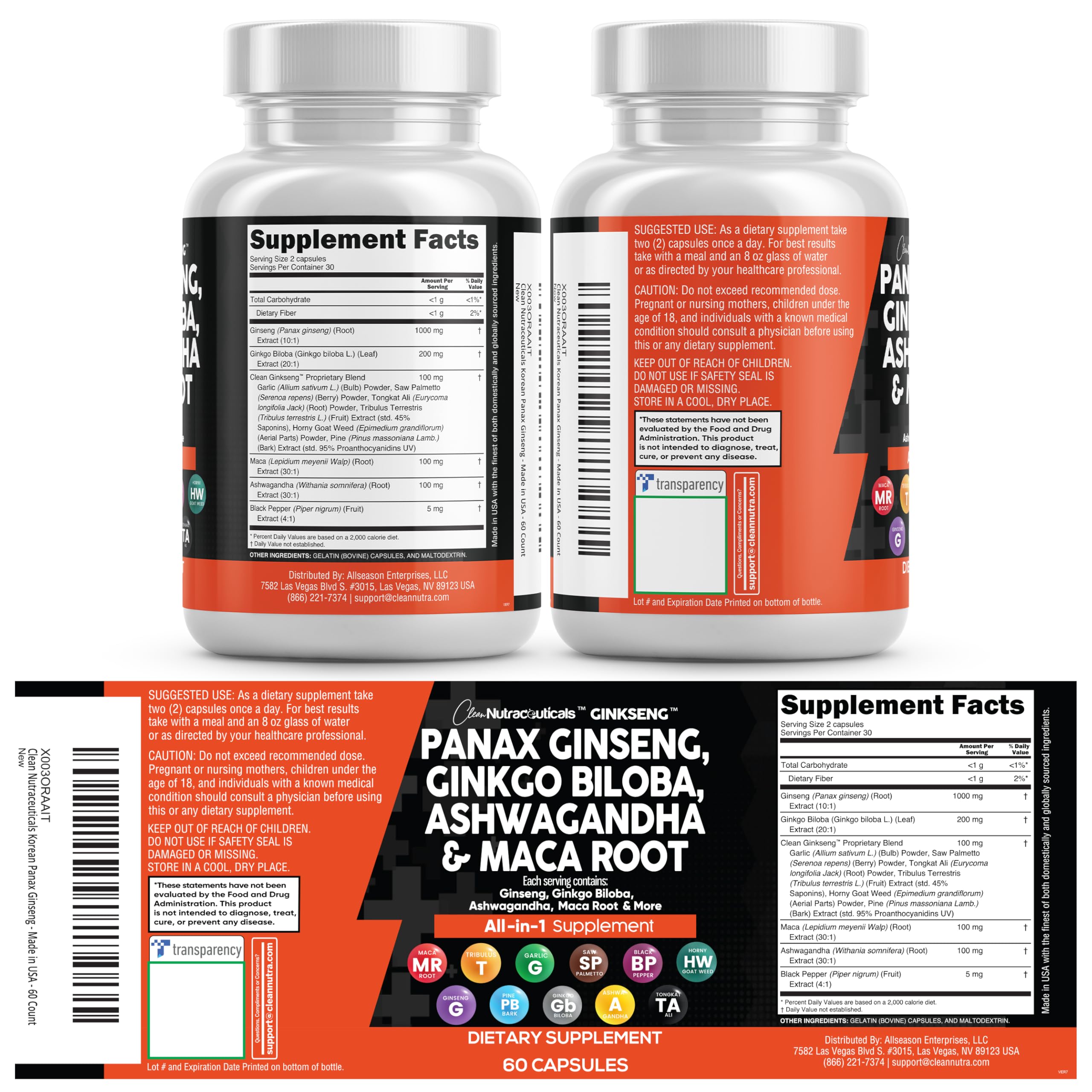 Clean Nutraceuticals persona tomando cápsula en contexto activo y bienestar