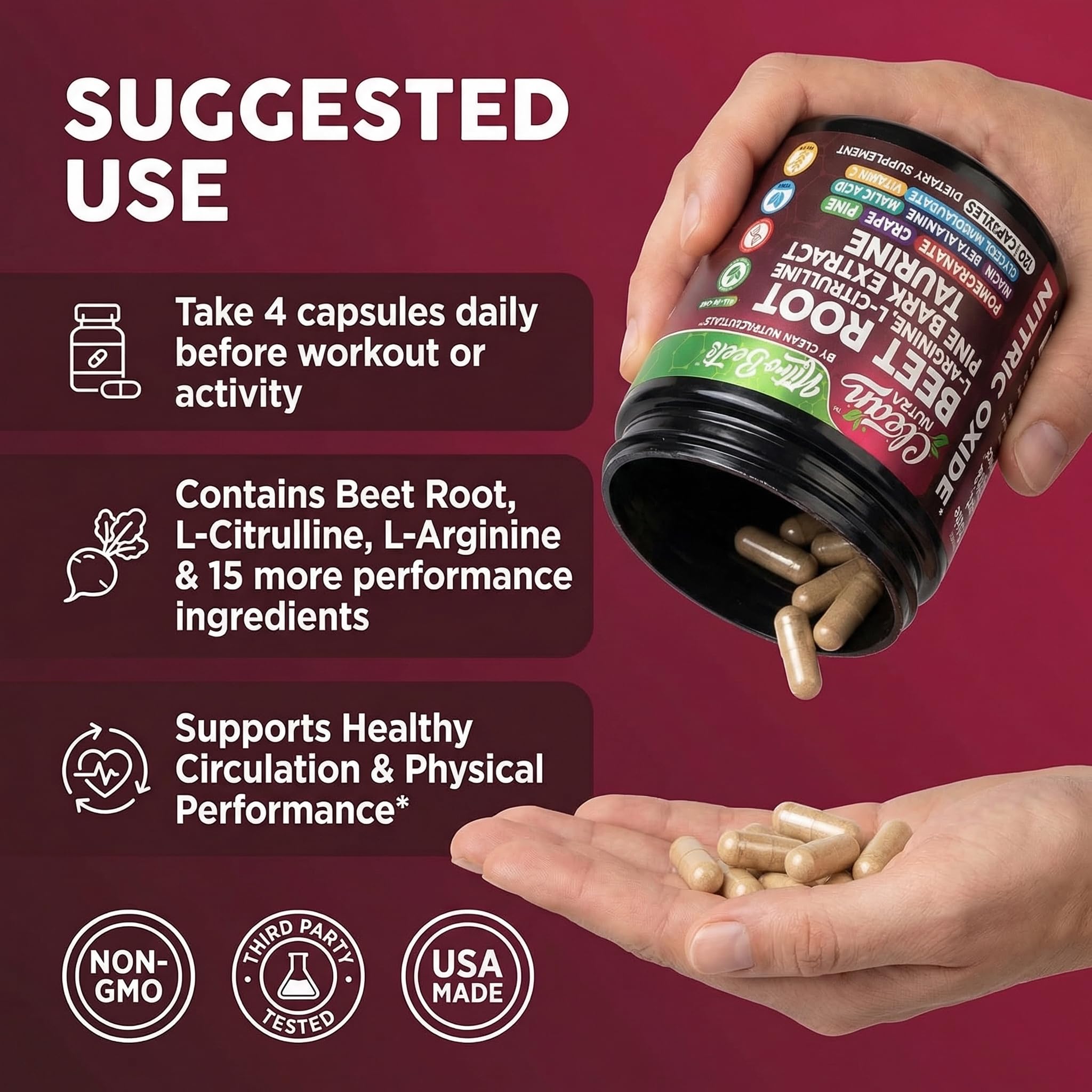 Clean Nutraceuticals en gimnasio previo a la sesión mejora bombeo muscular