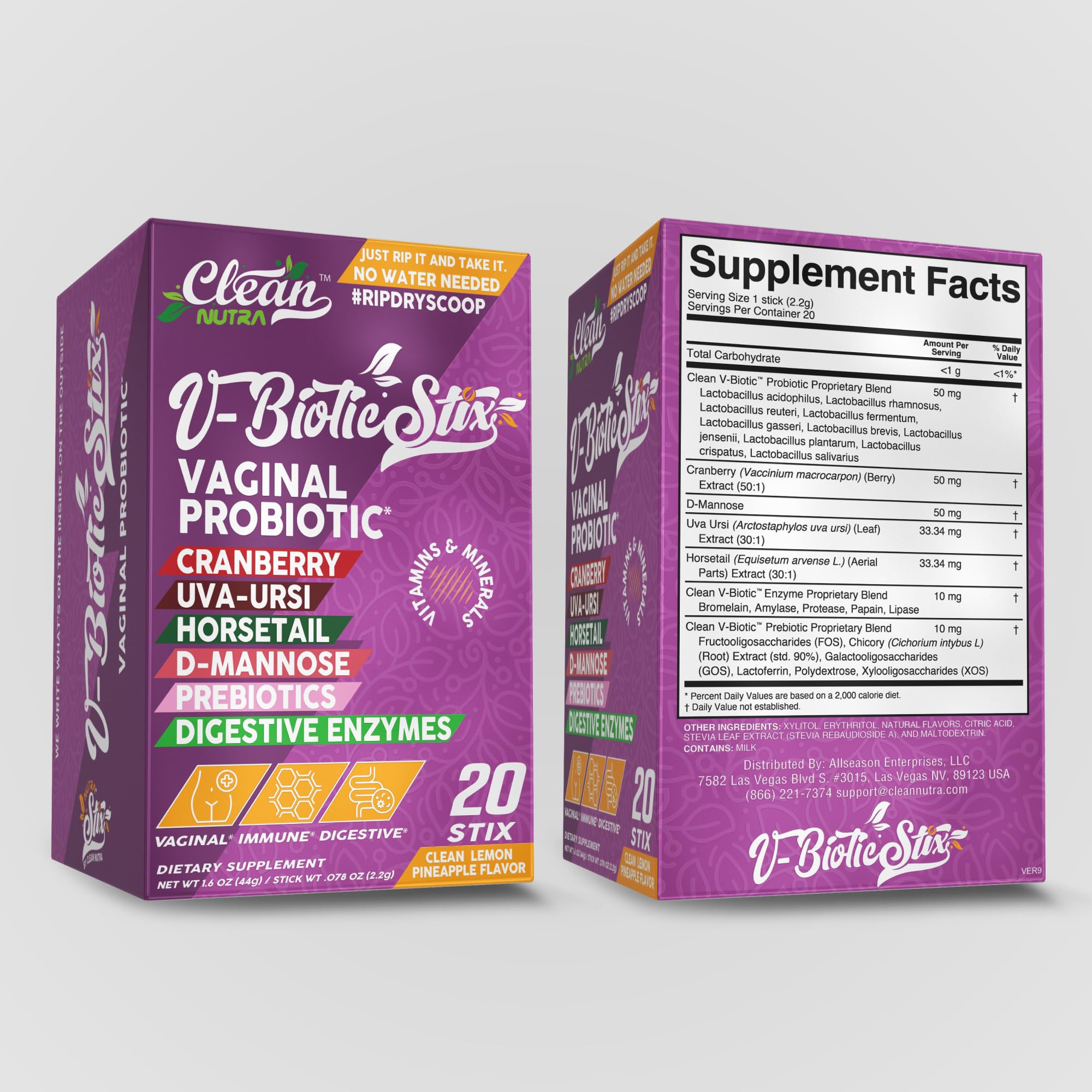 Clean Nutraceuticals stix sobre fondo de baño representando rutina diaria