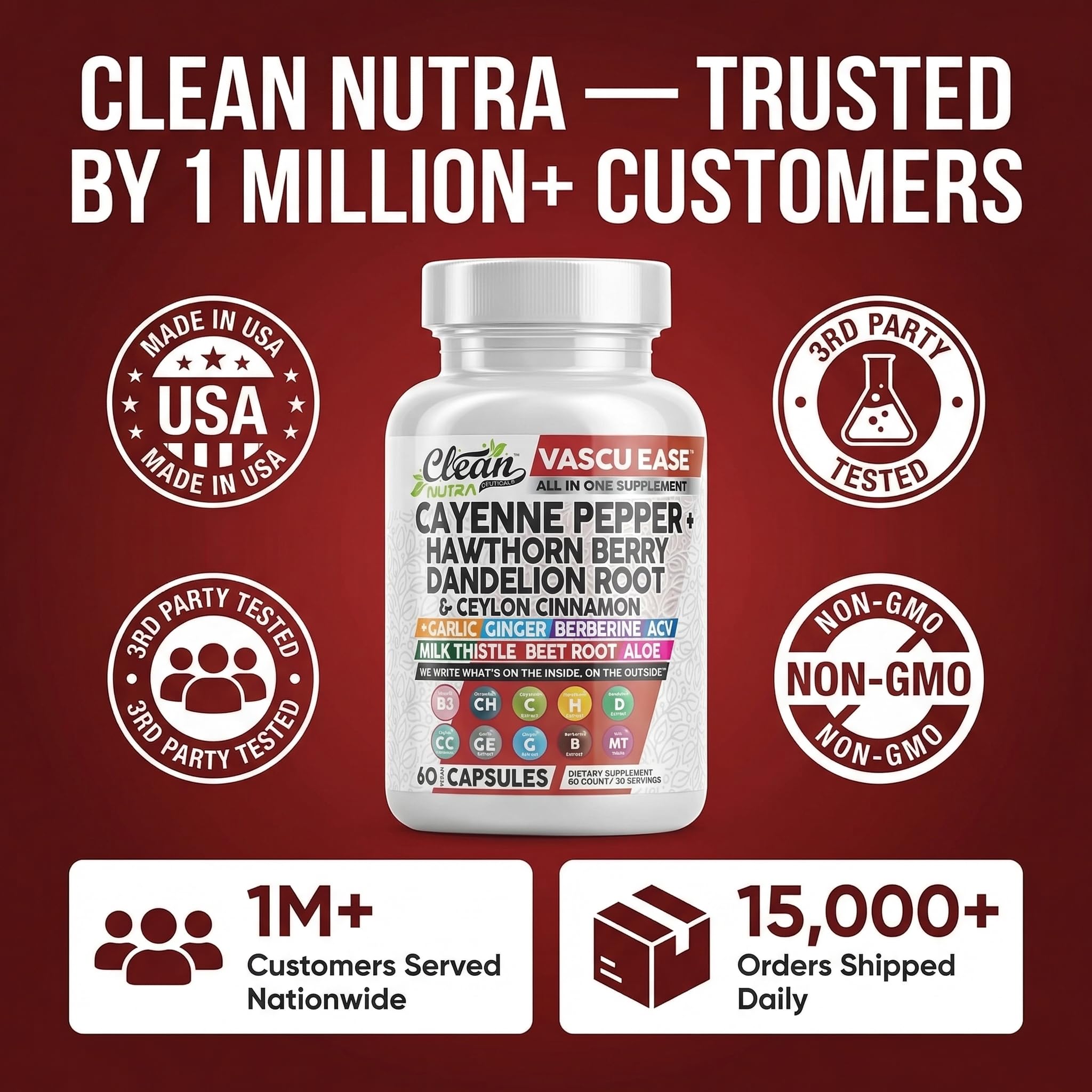 Clean Nutraceuticals cápsula abierta mostrando contenido vegetal y calidad