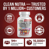Clean Nutraceuticals cápsula abierta mostrando contenido vegetal y calidad
