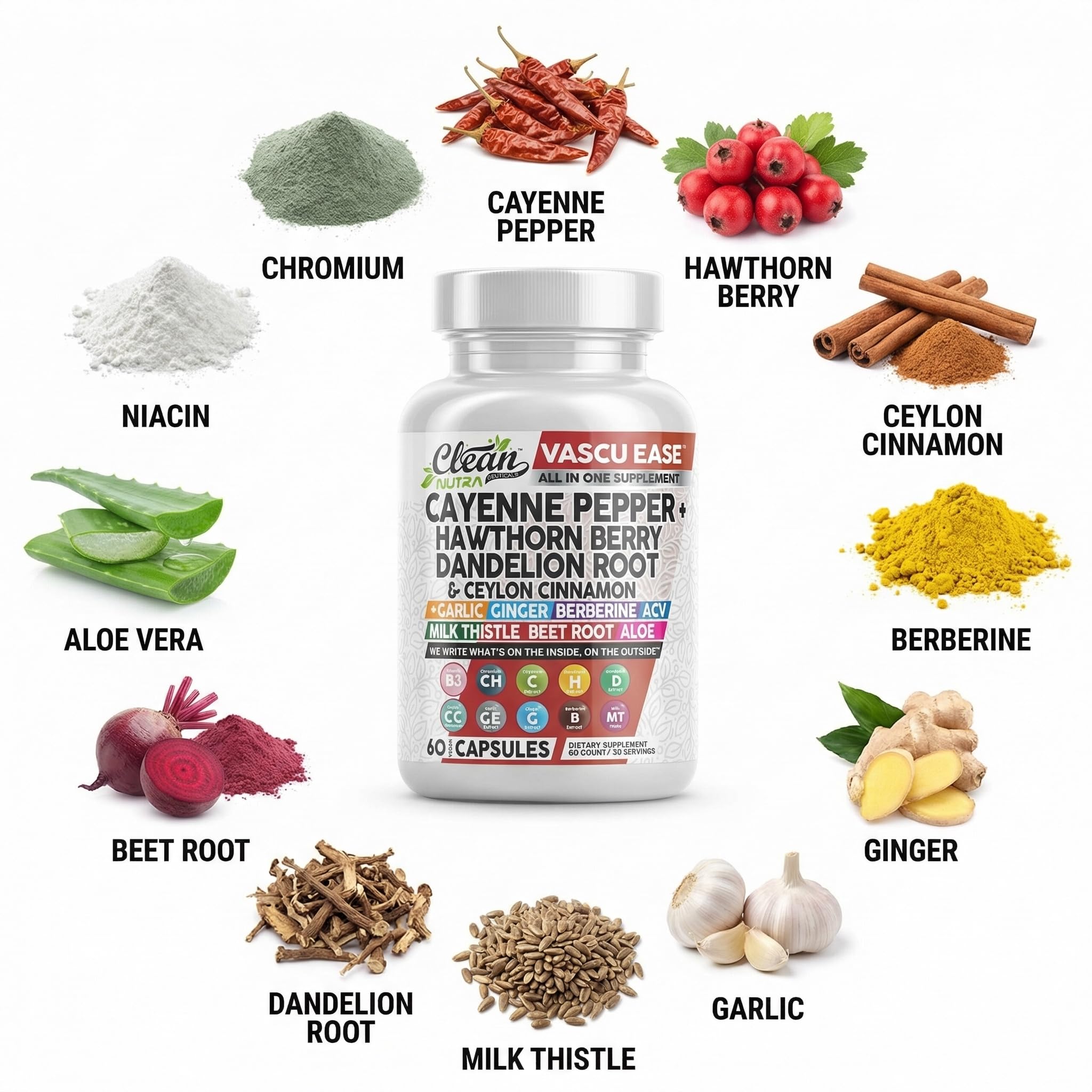 Clean Nutraceuticals polvo de extracto cerca, revela textura concentrada del blend