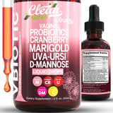 Clean Nutraceuticals frasco VBiotic al frente mostrando etiqueta clara