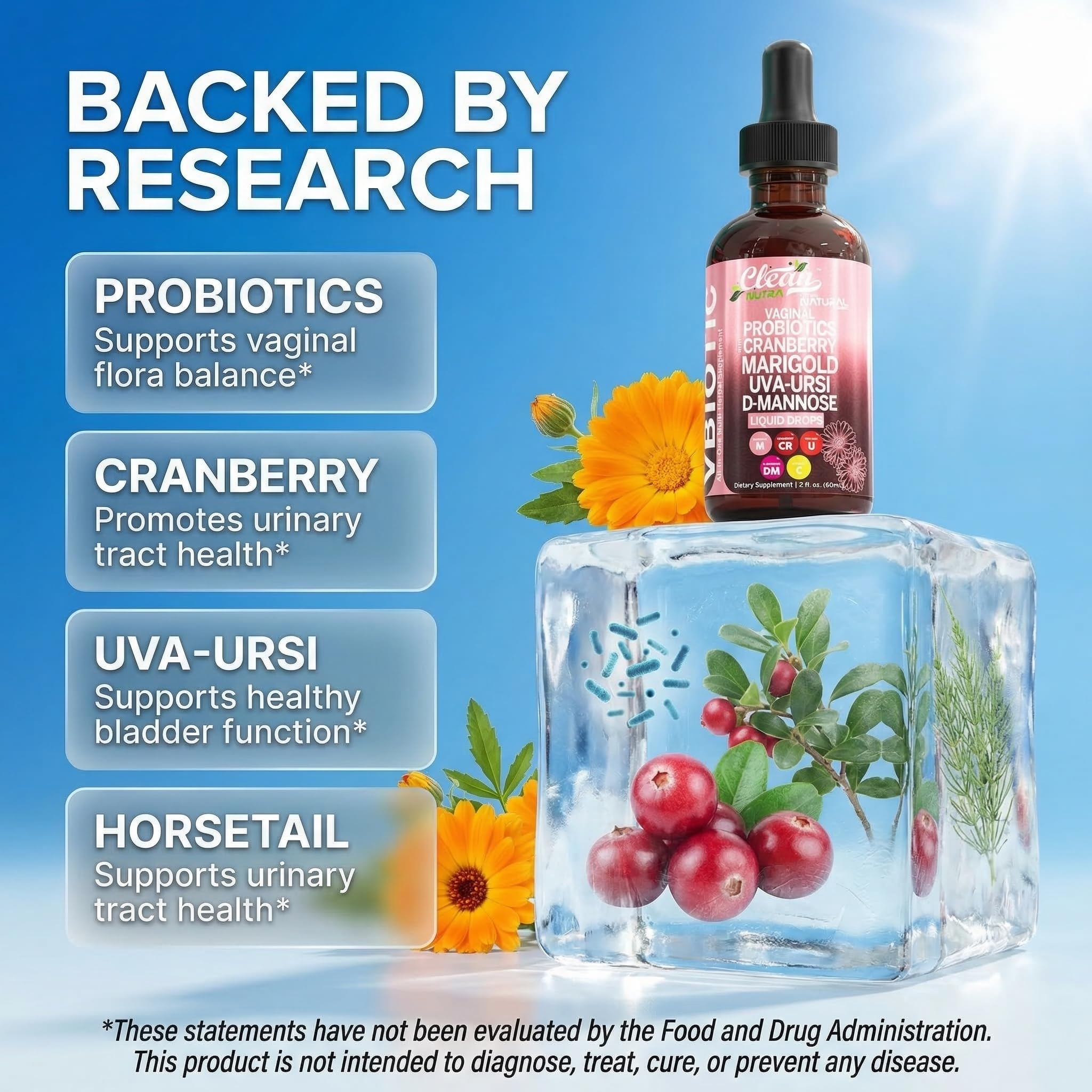 Clean Nutraceuticals gotas líquidas textura transparente beneficio absorción
