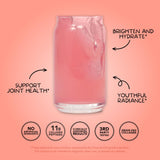Etiqueta de Clean Simple Eats con lista de ingredientes y beneficios de belleza