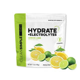 Clean Simple Eats bolsa Lemon Lime frontal mostrando el empaque y porciones, hidratación práctica