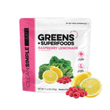 Clean Simple Eats frasco frontal mostrando etiqueta y sabor