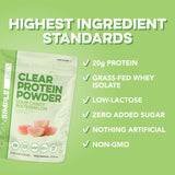 Clean Simple Eats vaso con hielo y bebida para consumo refrescante
