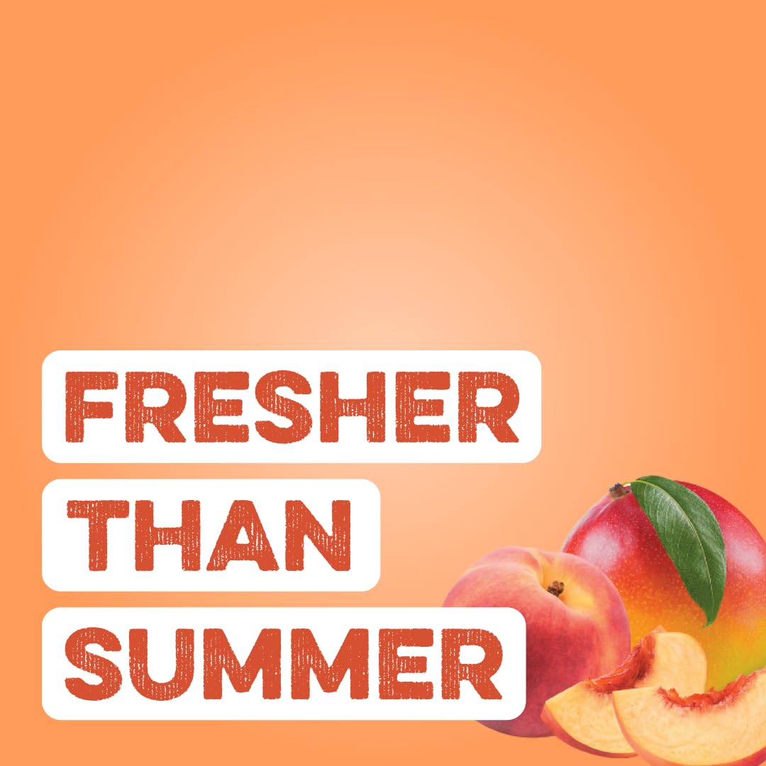 Clean Simple Eats vaso con bebida Peach Mango listo para beber, sabor refrescante