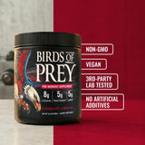 CleanForm Birds of Prey en vaso con agua listo para consumo pre-entreno