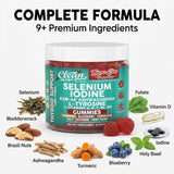 Clean Nutraceuticals ThyroGlow etiqueta con ingredientes claves y beneficios visibles