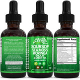 Clean Nutraceuticals pila de ingredientes: soursop, sea moss, moringa, shilajit