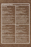 CLEANSE on the go etiqueta con información, transparencia sobre ingredientes y uso