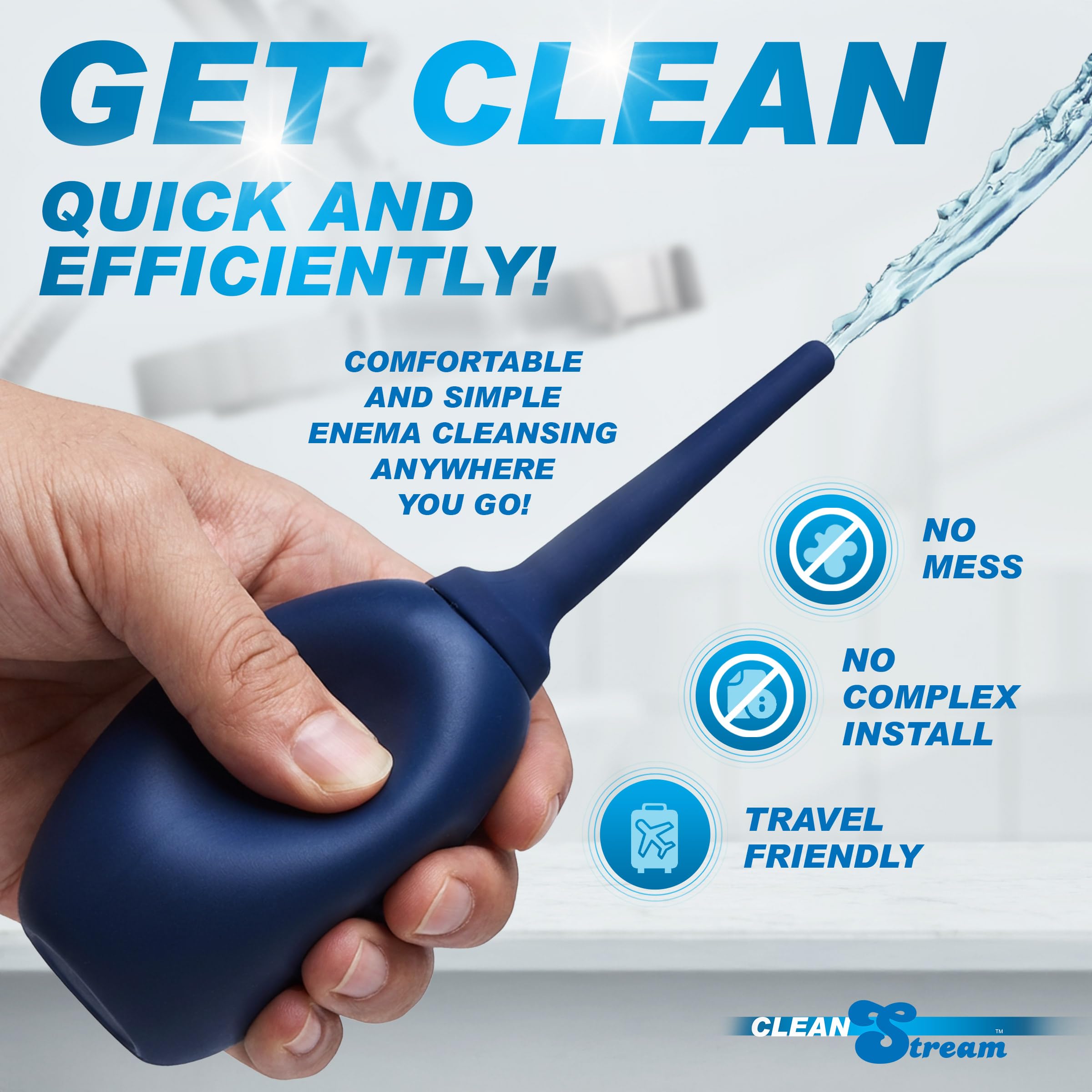 Cleanstream punta flexible de silicona vista de cerca para inserción suave y segura