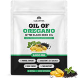 Cleantra frontal del envase mostrando la combinación de orégano y comino negro, fácil identificación