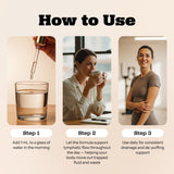 Cleantra persona usando gotas sublinguales para comodidad diaria