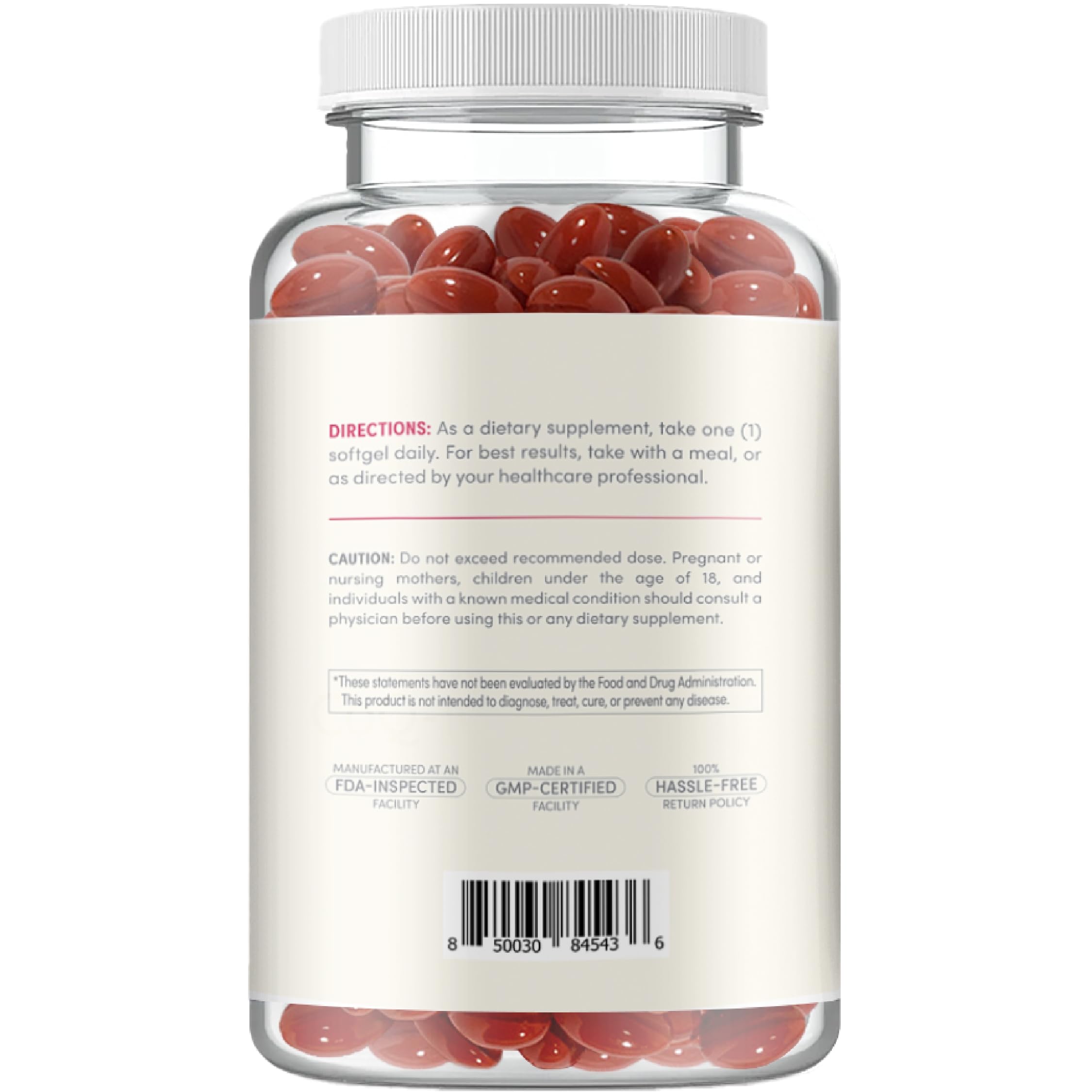 Clear Formulas cápsula junto a alimento para mostrar toma con grasa