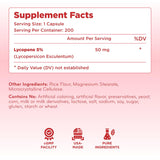 Clear Formulas empaque lateral con lista de beneficios y sello cGMP