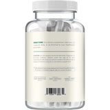 Botella Clear Formulas en mano para mostrar escala y conveniencia de 120 cápsulas
