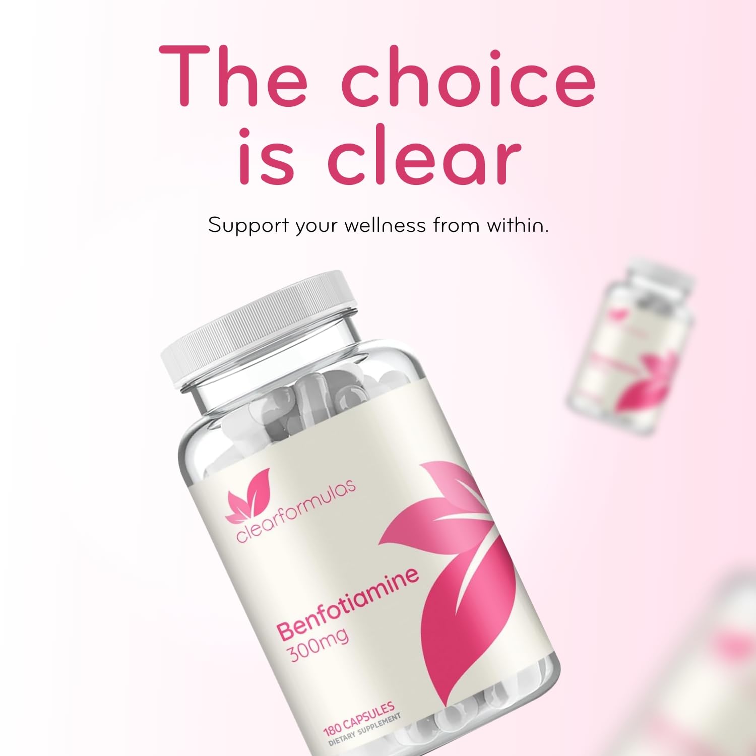 Clear Formulas estilo de vida matutino con suplemento en rutina diaria
