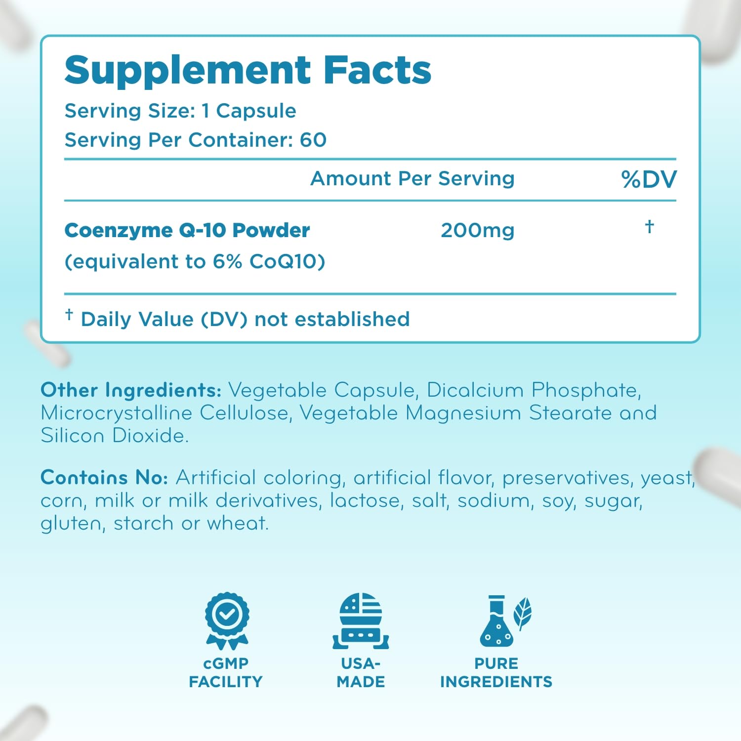 Clear Formulas cápsula junto a otros suplementos para uso diario