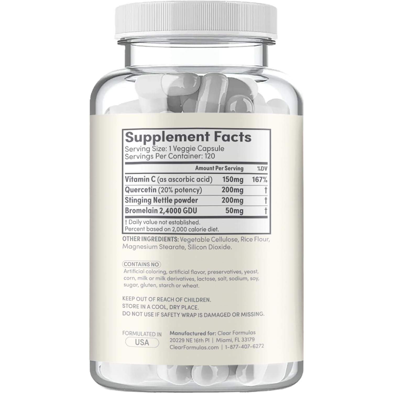 Suplemento Clear Formulas en contexto de rutina diaria para bienestar estacional