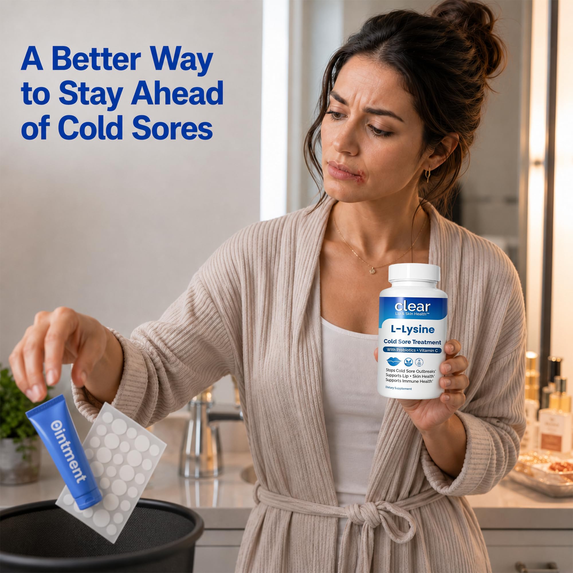 Clear Probiotics sello de manufactura USA y pruebas de terceros