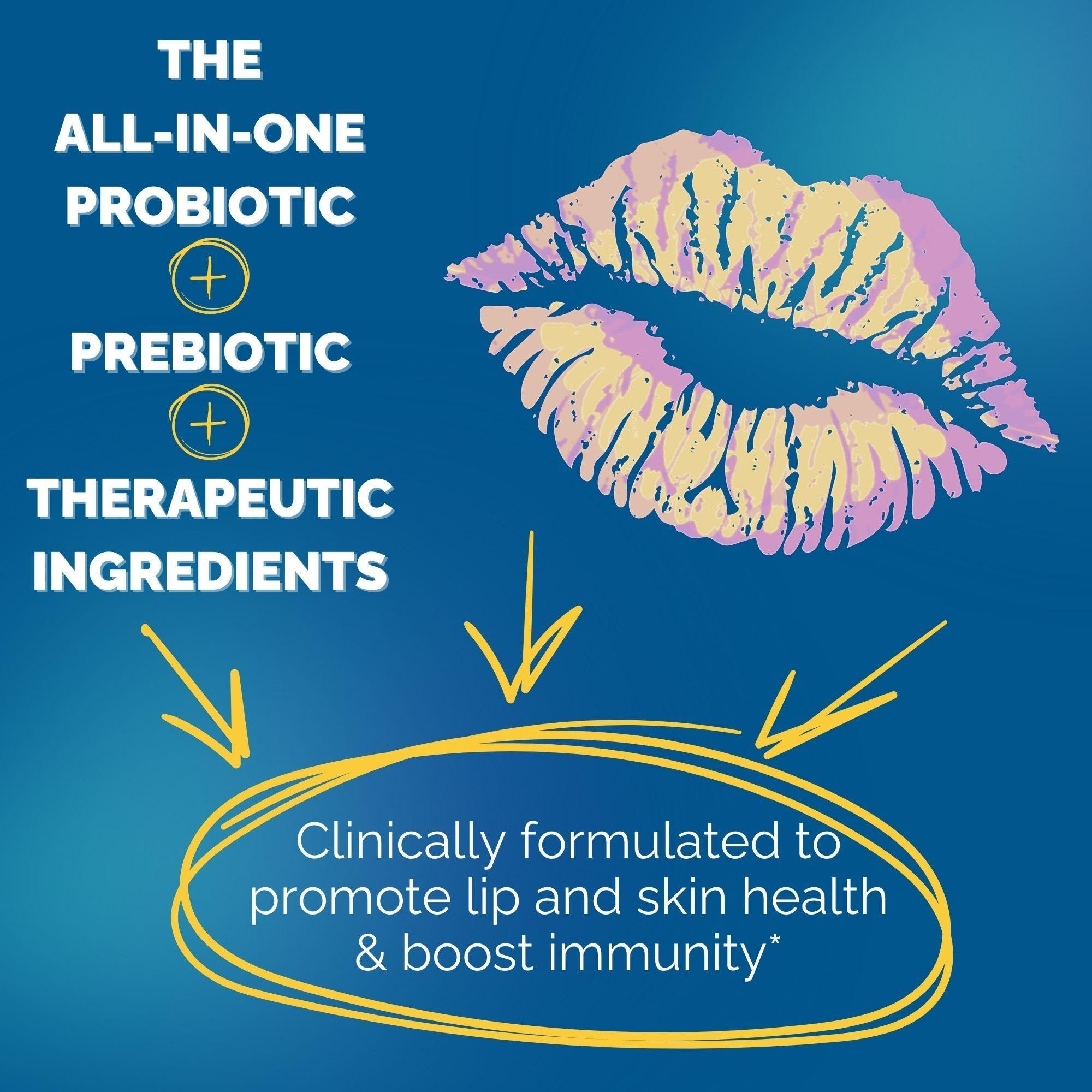 Clear Probiotics etiqueta legible con ingredientes y sin mezclas propietarias