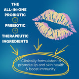 Clear Probiotics etiqueta legible con ingredientes y sin mezclas propietarias
