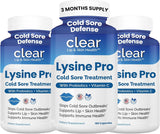 Clear Probiotics frasco frontal mostrando etiqueta clara y beneficio preventivo