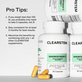CLEARSTEM ingredientes naturales como cardo mariano y cúrcuma para apoyo hepático
