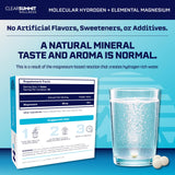 ClearSummit tableta en agua generando efervescencia, beneficio rápido disolución